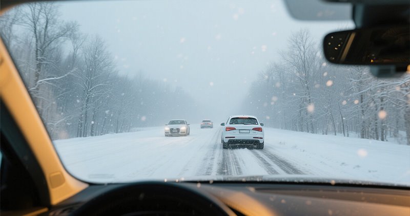 雨雪天氣盡量不要開快車